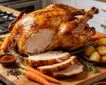 roasted turkey breast with crispy skin