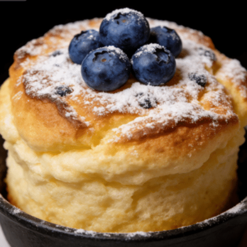 oven-baked blueberry muffin with a golden brown top and soft texture